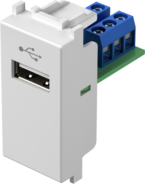 L-KM51PW-U | TEM Serie Modul Steckdosen SOCKET USBTIP A 1M PW | KM51PW-U | Elektro & Installation