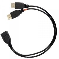 ALLNET 133298 2 x USB A USB A Schwarz USB Kabel