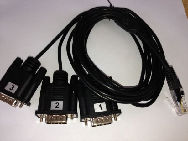 L-ALL4500_COM | ALLNET ALL4500_COM Kabelschnittstellen-/adapter 3 x DB9 RJ-45 Schwarz | ALL4500_COM | Elektro & Installation