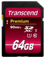 Transcend SDXC              64GB Class 10 UHS-I 400x Premium