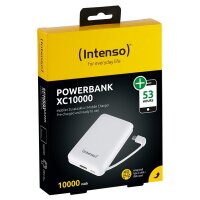 Intenso Powerbank XC10000 white +USB-A zu Type-C Kabel 10000 mAh