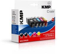 I-1519,0050 | KMP MULTIPACK C100V - 5er-Pack - Schwarz,...