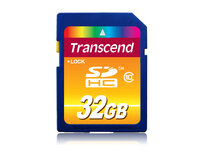 Transcend TS32GSDHC10 - 32 GB - SDHC - Klasse 10 - NAND - 30 MB/s - Schwarz