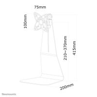 X-FPMA-D850BLACK | Neomounts by Newstar Monitor-Tischhalterung - Freistehend - 10 kg - 25,4 cm (10 Zoll) - 68,6 cm (27 Zoll) - 100 x 100 mm - Schwarz | FPMA-D850BLACK | Displays & Projektoren | GRATISVERSAND :-) Versandkostenfrei bestellen in Österreich