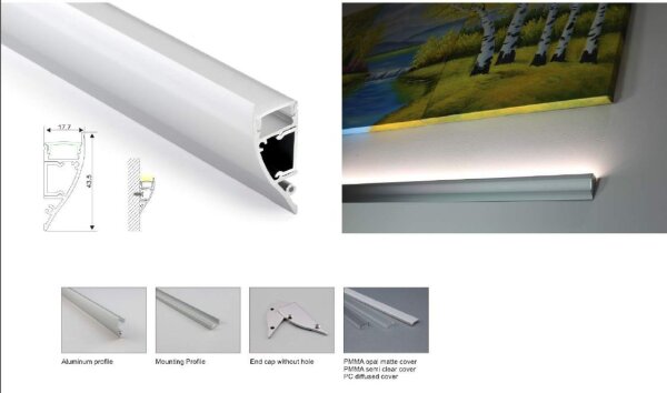 L-S21-LED-PR20146 | Synergy 21 U-Profil 200cm ALU062 | S21-LED-PR20146 | Elektro & Installation