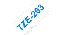 Y-TZE263 | Brother Schriftband 36mm - Blau auf weiss -...