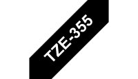 Y-TZE355 | Brother Schriftband 24mm - Weiss auf Schwarz - TZe - Wärmeübertragung - Brother - PT-7600 - PT-2430PC - PT-2700 - PT-2730 - PT-9600 - PT-9700PC - PT-9800PCN - 2,4 cm | TZE355 | Papier, Folien, Etiketten |