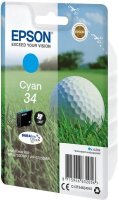 Y-C13T34624010 | Epson Golf ball Singlepack Cyan 34 DURABrite Ultra Ink - Standardertrag - 4,2 ml - 300 Seiten - 1 Stück(e) | Herst. Nr. C13T34624010 | Tintenpatronen | EAN: 8715946632056 |Gratisversand | Versandkostenfrei in Österrreich