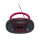 I-111141300011 | Inter Sales Denver TCL-212BT PINK - 1,19 kg - Schwarz - Pink - Tragbarer CD-Player | 111141300011 | Audio, Video & Hifi