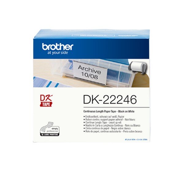 Y-DK22246 | Brother DK-22246 - Schwarz auf weiss - DK - Schwarz - Weiß - Direkt Wärme - Brother - QL-1100 - QL-1110NWB - QL-1050 - QL-1060N | DK22246 | Verbrauchsmaterial