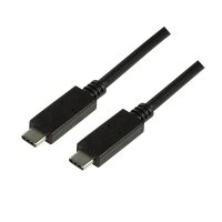 Y-CU0129 | LogiLink CU0129 - 1 m - USB C - USB C - USB 3.2 Gen 2 (3.1 Gen 2) - 10000 Mbit/s - Schwarz | CU0129 | Zubehör