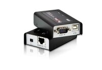 X-CE100-AT-G | ATEN CE100 USB Mini KVM Extender 100m, schwarz/silber | CE100-AT-G | Server & Storage