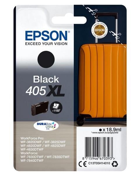 Y-C13T05H14010 | Epson Singlepack Black 405XL DURABrite Ultra Ink - Hohe (XL-) Ausbeute - Tinte auf Pigmentbasis - 18,9 ml - 1 Stück(e) - Einzelpackung | C13T05H14010 | Verbrauchsmaterial