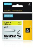 Y-18432 | Dymo IND Vinyletiketten - Schwarz auf gelb - Mehrfarbig - Vinyl - -40 - 80 °C - UL 969 - DYMO | 18432 | Verbrauchsmaterial