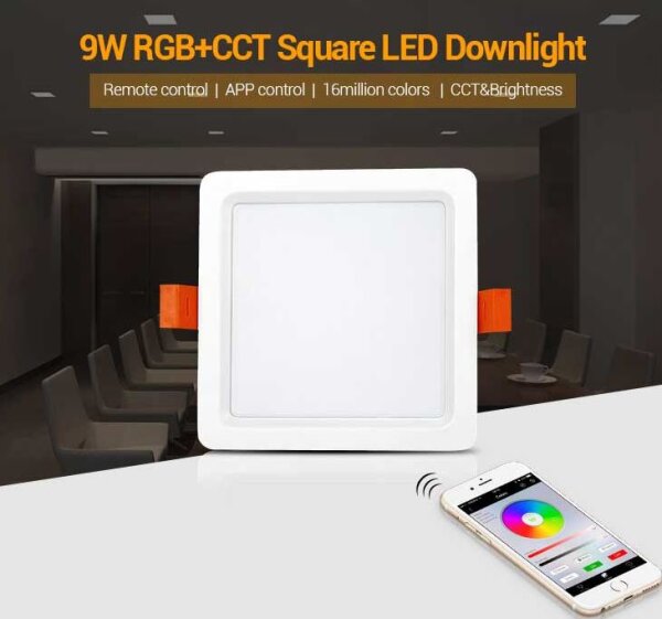L-FUT064 | Synergy 21 LED light panel square 9W RGB-WW mit Funk und WLAN | FUT064 | Elektro & Installation
