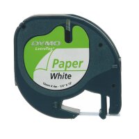 Y-S0721510 | Dymo LetraTAG - Papier - Schwarz auf...