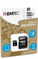 L-ECMSDM32GHC10GP | EMTEC Gold+ - Flash-Speicherkarte ( SD-Adapter inbegriffen ) - 32 GB | ECMSDM32GHC10GP | Verbrauchsmaterial