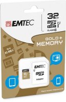 EMTEC Gold+ - Flash-Speicherkarte ( SD-Adapter inbegriffen ) - 32 GB
