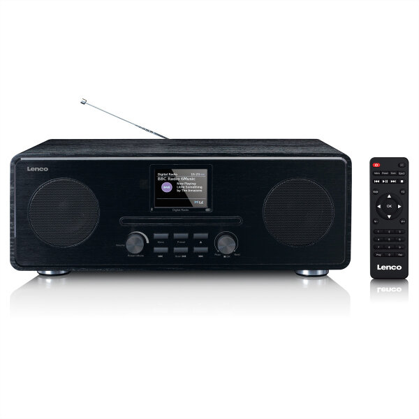 I-DAR-061 | Lenco DAR-061 DAB+ Radio, CD, MP3, BT 2.8 Display, schwarz | DAR-061 | Audio, Video & Hifi