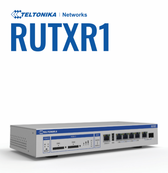 L-RUTXR1000000 | Teltonika RUTXR1 Enterprise Rack-Mountable SFP/LTE Router - Router - 1 Gbps | RUTXR1000000 | Netzwerktechnik