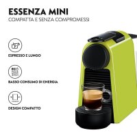 I-EN 85.L | De Longhi Essenza Mini EN 85.L - Pad-Kaffeemaschine - 0,6 l - Kaffeekapsel - 1150 W - Schwarz - Limette | EN 85.L | Büroartikel | GRATISVERSAND :-) Versandkostenfrei bestellen in Österreich