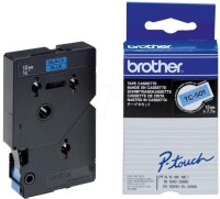 Y-TC501 | Brother Schriftband 12mm - Scwarz auf blau - TC - Schwarz - Brother - P-touch PT2000 - PT3000 - PT500 - PT5000 - PT8E - 1,2 cm | TC501 | Verbrauchsmaterial