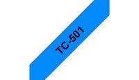 Y-TC501 | Brother Schriftband 12mm - Scwarz auf blau - TC - Schwarz - Brother - P-touch PT2000 - PT3000 - PT500 - PT5000 - PT8E - 1,2 cm | TC501 | Papier, Folien, Etiketten |