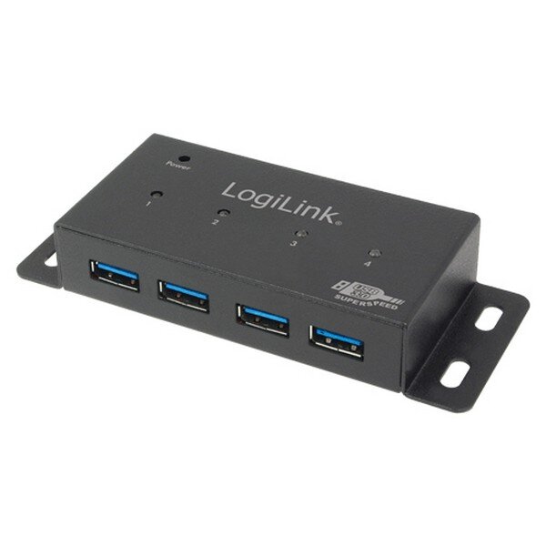 Y-UA0149 | LogiLink USB 3.0 HUB 4-PORT METALL GEHAEUSE - Hub - 5 Gbps - 4-Port - USB 1.x / USB 3.0 | UA0149 | Zubehör