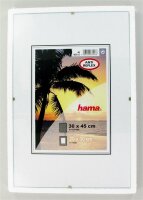 Hama Rahmenloser Bildhalter Clip-Fix, Anti-Reflex-Glas, 30 x 45 cm