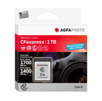 I-10443 | AgfaPhoto CFexpress Professional - 1000 GB - CFexpress - NAND - 1700 MB/s - 1400 MB/s - Kältebeständig - Hitzebeständig - Schockresistent - Röntgensicher | 10443 | Verbrauchsmaterial