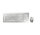 I-JD-0310DE | Cherry DW 8000 Kabelloses Desktopset - Weiß/Silber - USB (QWERTZ - DE) - Volle Größe (100%) - Kabellos - RF Wireless - QWERTZ - Silber - Weiß - Maus enthalten | JD-0310DE | PC Komponenten