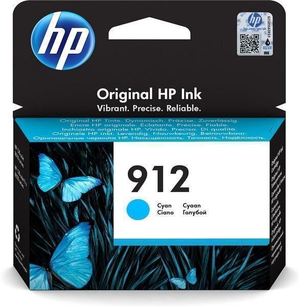 Y-3YL77AE#BGX | HP 912 - Original - Tinte auf Pigmentbasis - Cyan - HP - OfficeJet 8012  - OfficeJet 8014  - OfficeJet 8015  - OfficeJet Pro 8022  - OfficeJet Pro 8024 ,... - 1 Stück(e) | 3YL77AE#BGX | Verbrauchsmaterial