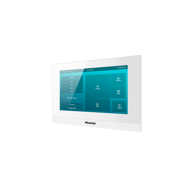 L-C313S WHITE WITH LOGO | Akuvox TFE zbh. C313S*White - with Logo* Indoor Touch Screen Linux based | C313S WHITE WITH LOGO | Telekommunikation