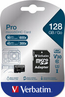 I-47044 | Verbatim Pro - 128 GB - MicroSDXC - Klasse 10 -...