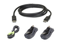 ATEN 2L-7D03UDPX4 - 3 m - USB - USB - DisplayPort -...