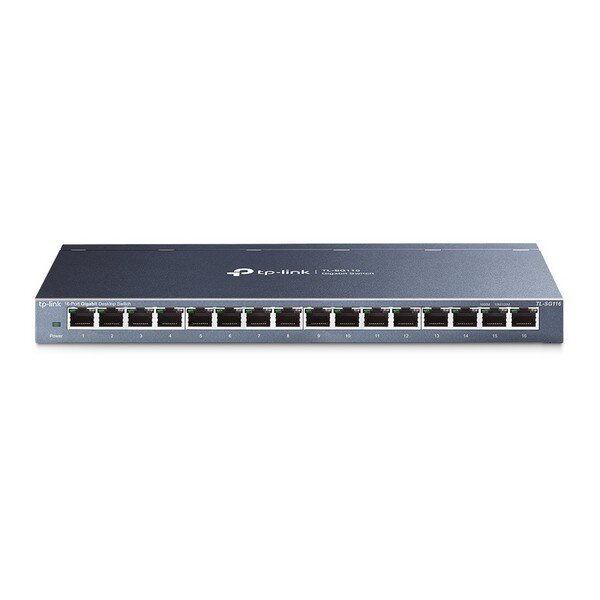 X-TL-SG116 | TP-LINK TL-SG116 Unmanaged L2 Gigabit Ethernet (10/100/1000) Schwarz Netzwerk-Switch | TL-SG116 | Netzwerktechnik