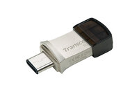 Transcend JetFlash 890 - 128 GB - USB Type-A / USB Type-C - 3.2 Gen 1 (3.1 Gen 1) - Kappe - 3 g - Schwarz - Silber