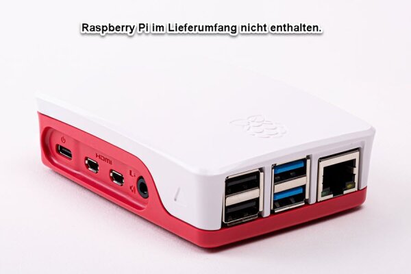 L-RPI4-CASE-RE | ALLNET Raspberry Pi 4 Zubehör - offizielles Gehäuse rot/weiß fuer 4 | RPI4-CASE-RE | Elektro & Installation