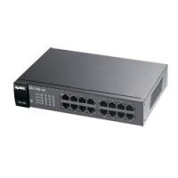 L-GS1100-16-EU0103F | ZyXEL GS1100-16 - Unmanaged - Gigabit Ethernet (10/100/1000) - Rack-Einbau - Wandmontage | GS1100-16-EU0103F | Netzwerktechnik