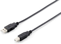 P-128861 | Equip 128861 - 3 m - USB A - USB B - USB 2.0 - Männlich/Männlich - Schwarz | 128861 | Zubehör