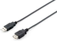 P-128851 | Equip 128851 - 3 m - USB A - USB A - USB 2.0 - Männlich/Weiblich - Schwarz | 128851 | Zubehör