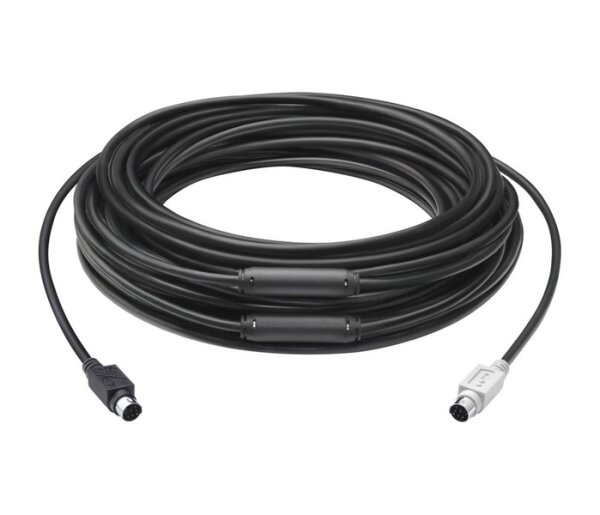 P-939-001490 | Logitech GROUP 15m Extender Cable - 15 m - 6-p Mini-DIN - 6-p Mini-DIN - Männlich - Männlich - Schwarz | 939-001490 | Zubehör