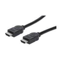 P-323260 | Manhattan High Speed HDMI-Kabel mit Ethernet-Kanal - HEC - ARC - 3D - 4K@30Hz - HDMI-Stecker auf HDMI-Stecker - geschirmt - schwarz - 15 m - 15 m - HDMI Typ A (Standard) - HDMI Typ A (Standard) - 3D - 10,2 Gbit/s - Schwarz | 323260 | Zubehör