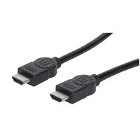 P-323222 | Manhattan High Speed HDMI-Kabel mit Ethernet-Kanal - HEC - ARC - 3D - 4K@30Hz - HDMI-Stecker auf HDMI-Stecker - geschirmt - schwarz - 3 m - 3 m - HDMI Typ A (Standard) - HDMI Typ A (Standard) - 3D - 10,2 Gbit/s - Schwarz | 323222 | Zubehör
