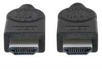 P-323215 | Manhattan High Speed HDMI-Kabel mit Ethernet-Kanal - HEC - ARC - 3D - 4K@30Hz - HDMI-Stecker auf HDMI-Stecker - geschirmt - schwarz - 2 m - 2 m - HDMI Typ A (Standard) - HDMI Typ A (Standard) - 3D - 10,2 Gbit/s - Schwarz | 323215 | Zubehör | GR