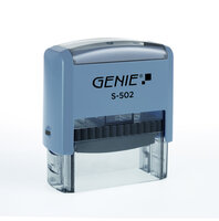 Genie S-502 - Selbstfärbestempel - Benutzerdefinierter Stempel - Kunststoff - 58 x 22 mm - Grau - Kunststoff