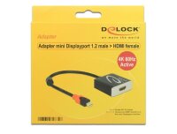 P-62735 | Delock Adapter mini Displayport 1.2 male > HDMI female 4K Active - Videokonverter - Parade PS176 Kabel / Adapter Gratisversand und Versandkostenfrei in Österrreich | Herst. Nr. 62735 | Kabel / Adapter | EAN: 4043619627356 |