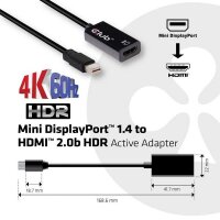 P-CAC-1180 | Club 3D Mini DisplayPort 1.4 auf HDMI 2.0a...