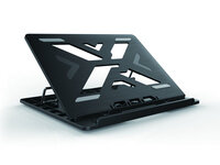P-THANA03B | Conceptronic ERGO Laptop Cooling Stand - Notebook-Ständer - Schwarz - 39,6 cm (15.6 Zoll) - 50 kg - 258 mm - 302 mm | THANA03B | PC Systeme