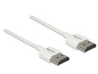 P-85137 | Delock 85137 - 2 m - HDMI Typ A (Standard) - HDMI Typ A (Standard) - 3840 x 2160 Pixel - 3D - Weiß | 85137 | Zubehör